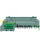 Калъф за диван ъглов и прав еластичен кадифе 3 цвята 190-230см